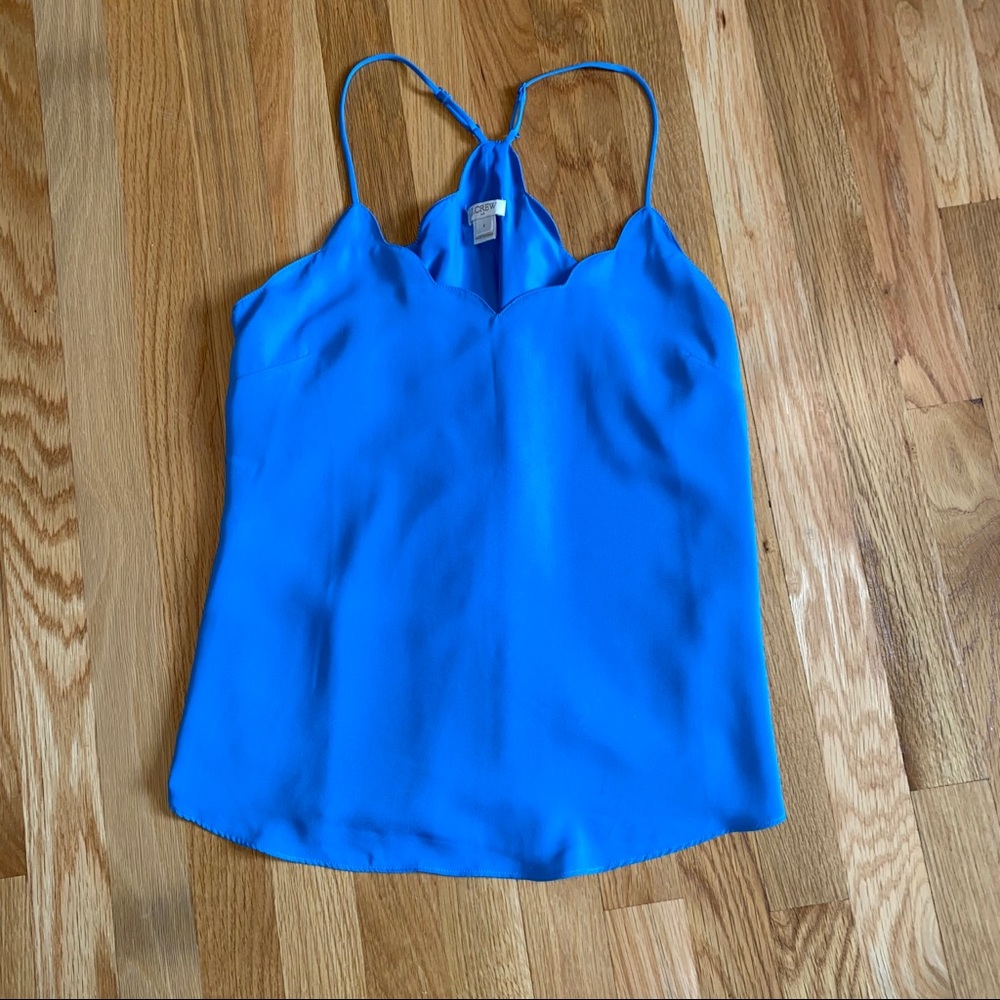 JCrew Scalloped Tank Top